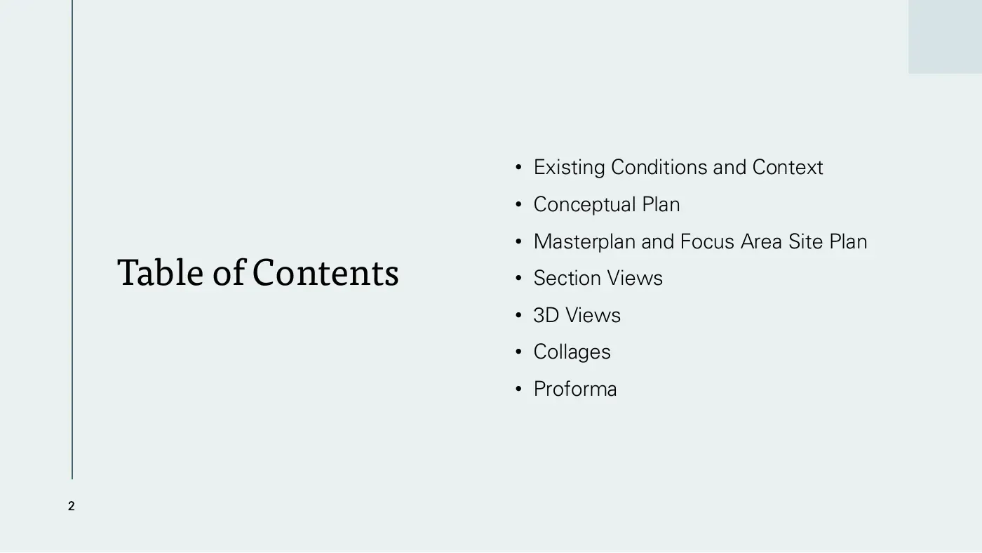 Table of contents