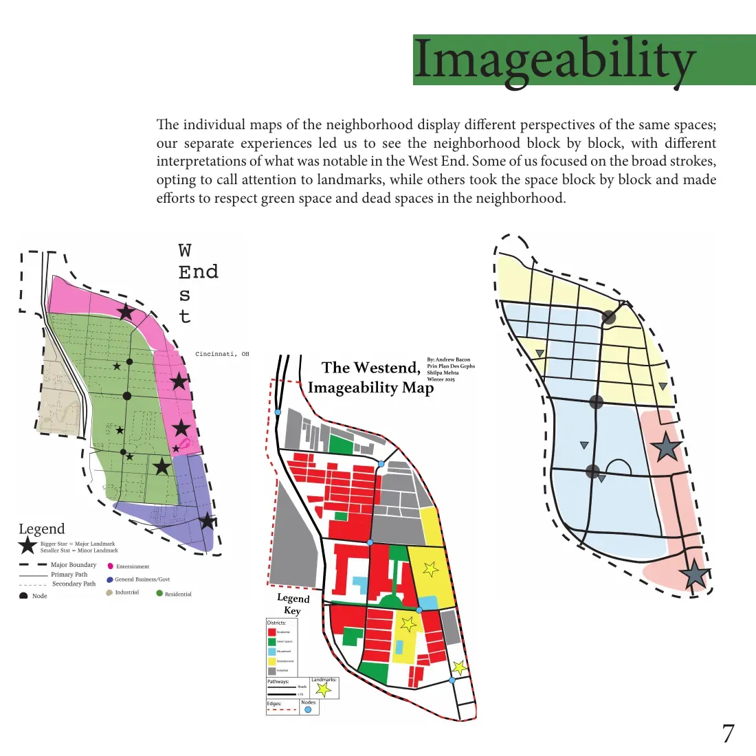 Individual imageability maps from each team member
