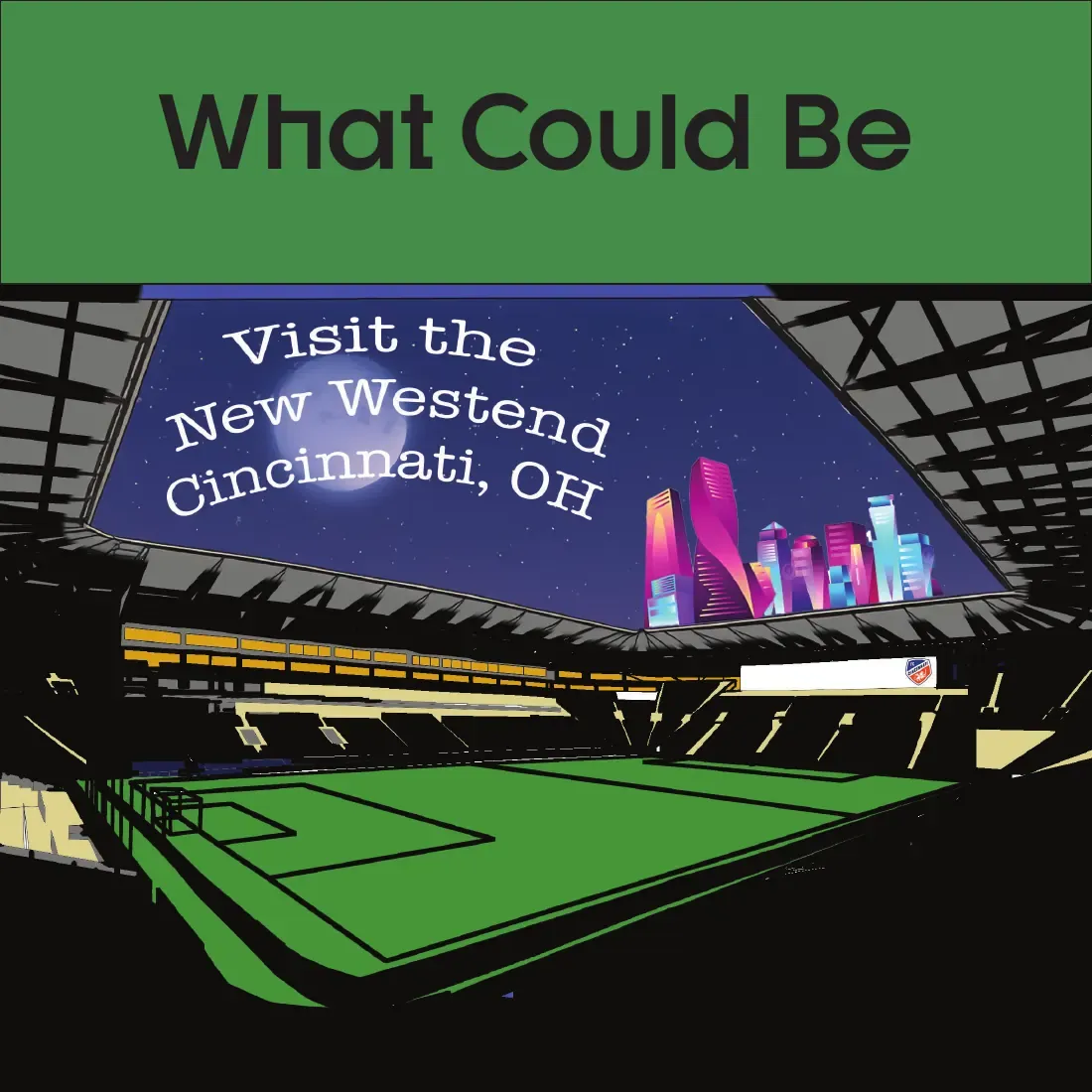 What Could Be chapter opener with a billboard render